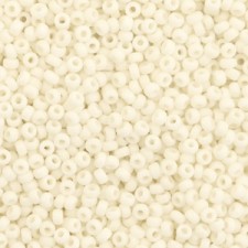 Miyuki rocailles Perlen 11/0 - Opaque matte cream 11-2021